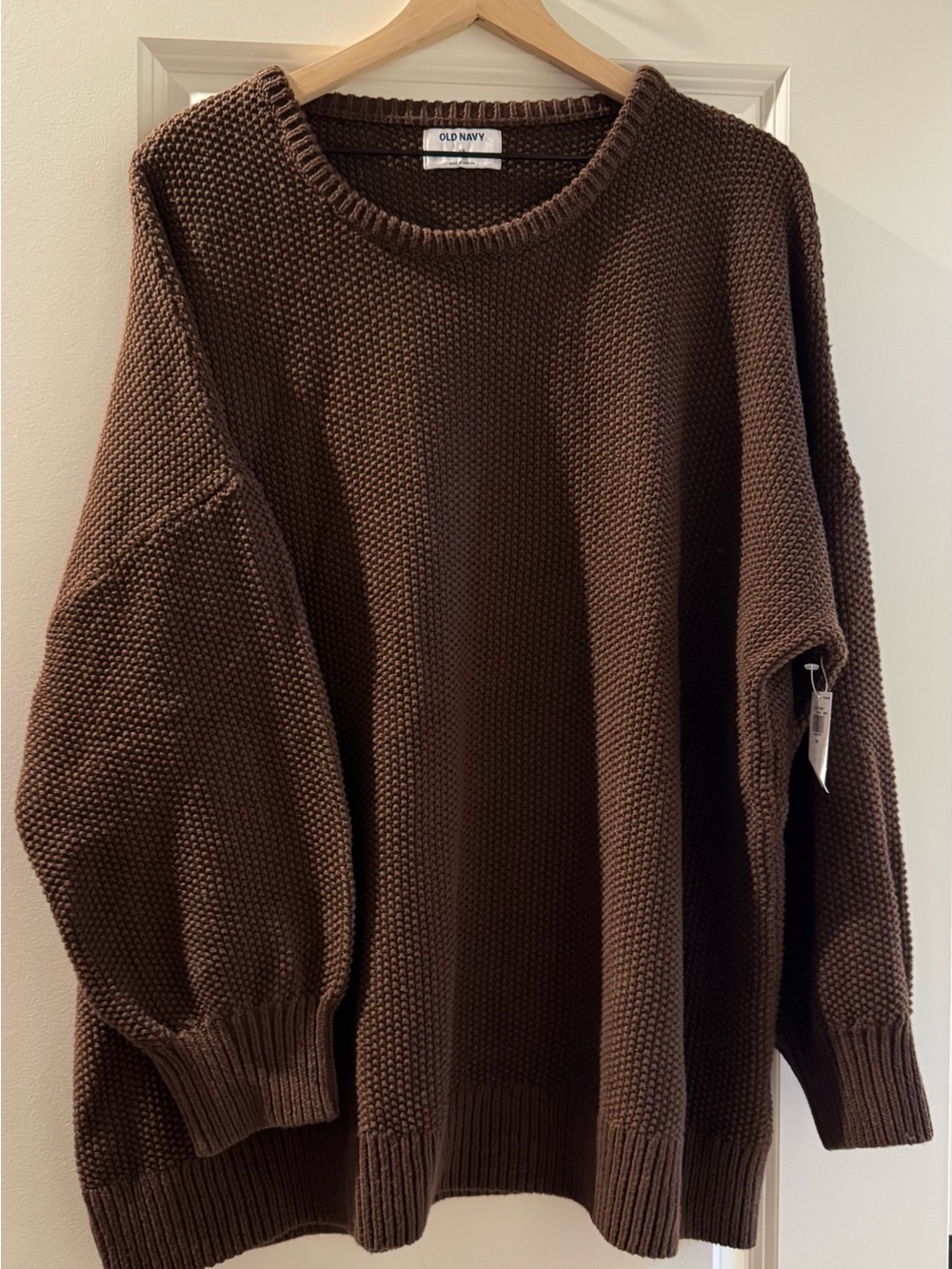 Old Navy Brown Knit Tunic Sweater